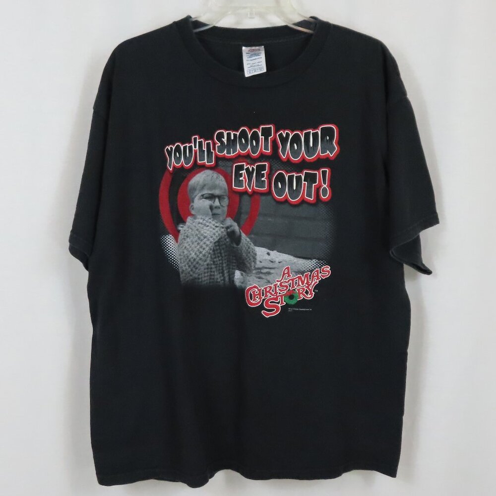 You'll Shoot Your Eye Out Kid Black T-shirt Sz. XL